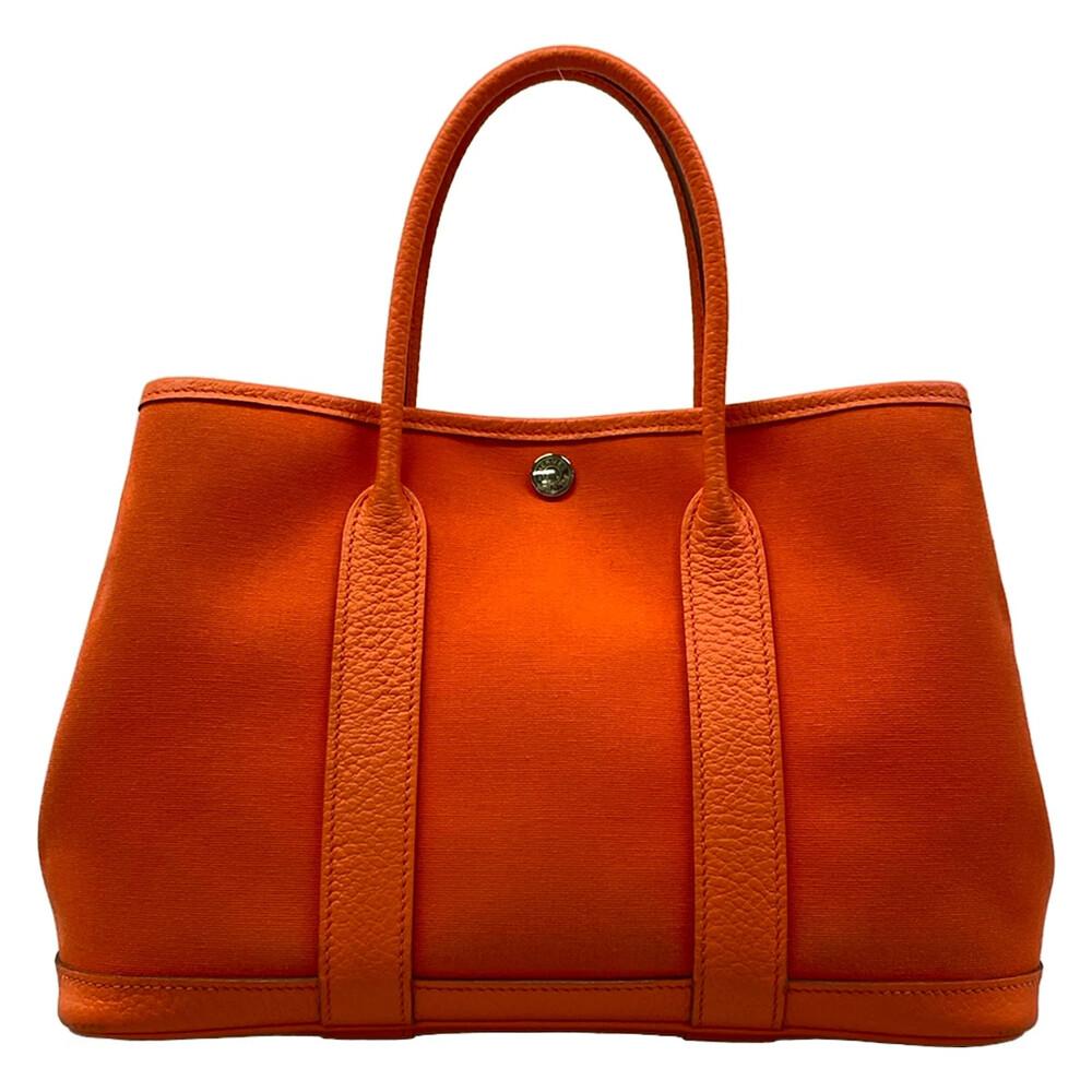 Hermes Garden Party Tpm Orange Toile #342367H23B